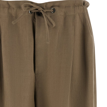 Brunello Cucinelli Beige Viscose Casual Pants