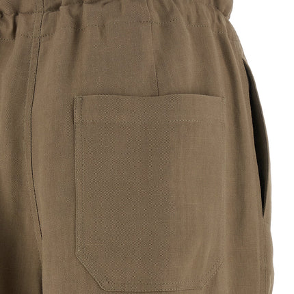 Brunello Cucinelli Beige Viscose Casual Pants
