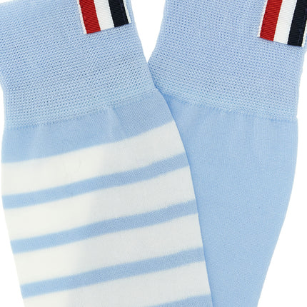 Thom Browne Blue Cotton Socks