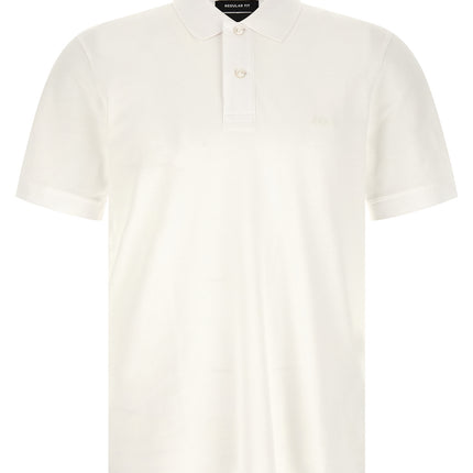 Hugo Boss White Cotton Polo Shirt