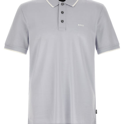 Hugo Boss Blue Cotton Polo Shirt