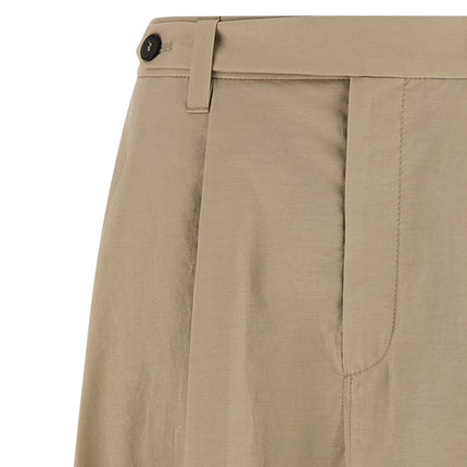 Brunello Cucinelli Beige Cotton Midi Skirt