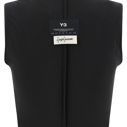 Y-3 Black Polyester Sport Bra
