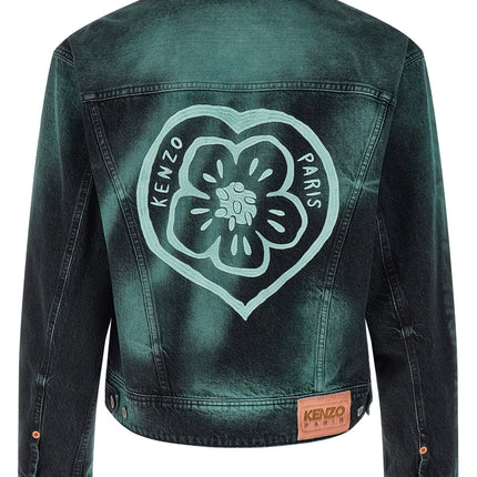 Kenzo Gray Cotton Denim Jacket