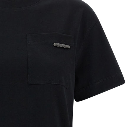 Brunello Cucinelli Black Cotton Cardigan