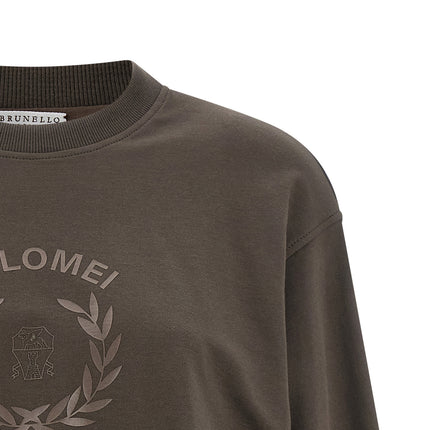 Brunello Cucinelli Brown Cotton Sweatshirt