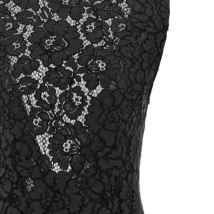 PINKO Black Cotton Midi Dress