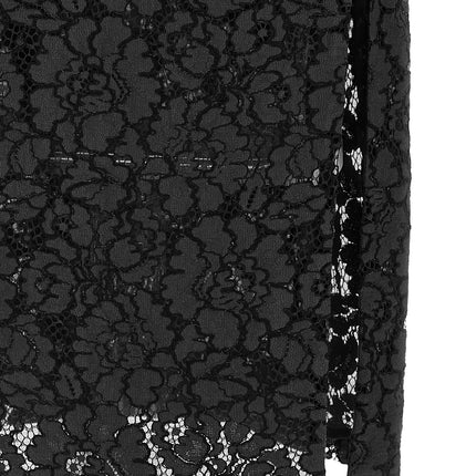 PINKO Black Cotton Midi Dress