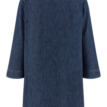 Valentino Garavani Blue Cotton Short Dress