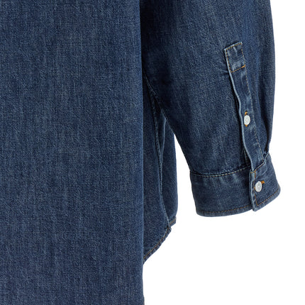 Valentino Garavani Blue Cotton Blouse