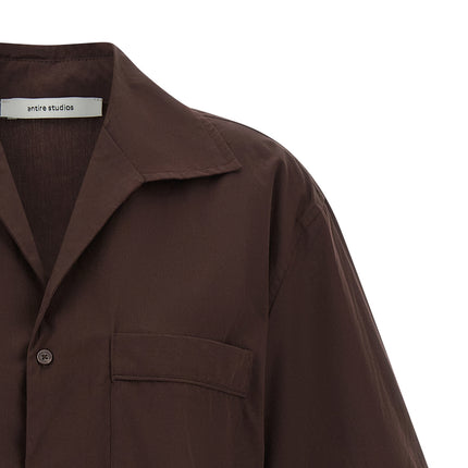 Entire Studios Brown Cotton Blouse