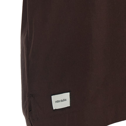 Entire Studios Brown Cotton Blouse
