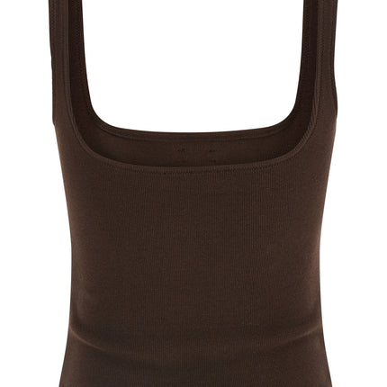 Entire Studios Brown Cotton Tank Tops