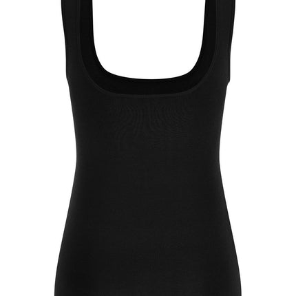 Entire Studios Black Viscose Sleeveles T-Shirt