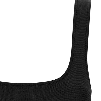 Entire Studios Black Viscose Sleeveles T-Shirt
