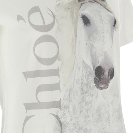 Chloé White Cotton T-Shirt