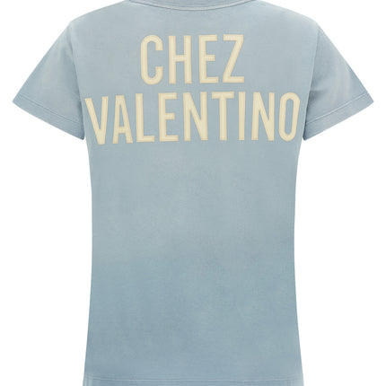 Valentino Garavani Blue Cotton T-Shirt