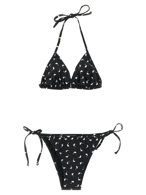 Moschino Bicolor Polyester Bikini