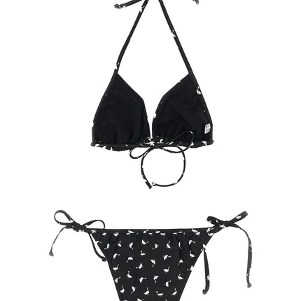 Moschino Bicolor Polyester Bikini