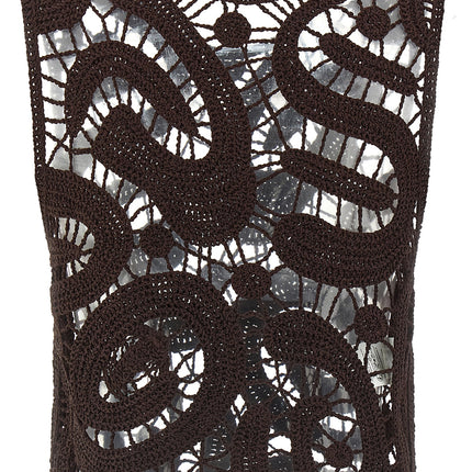 PINKO Brown Viscose Blouse