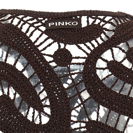 PINKO Brown Viscose Blouse