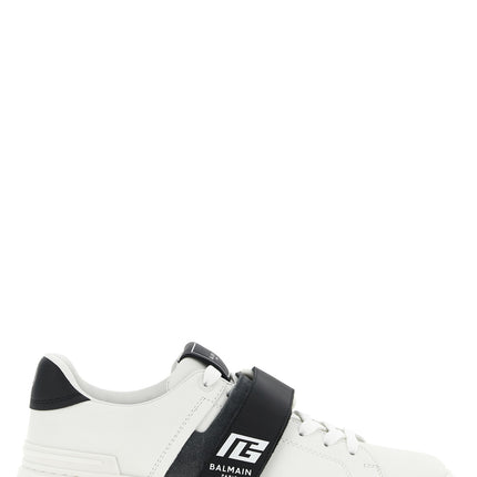 Balmain Bicolor Calfskin Low Top Sneakers