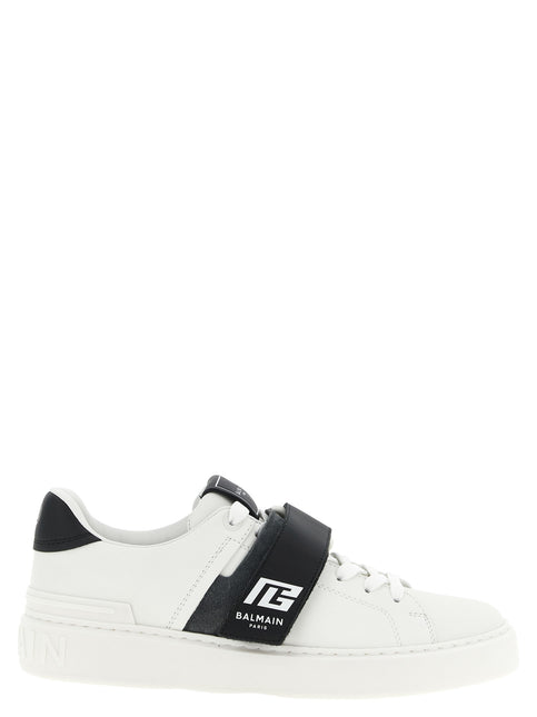 Balmain Bicolor Calfskin Low Top Sneakers
