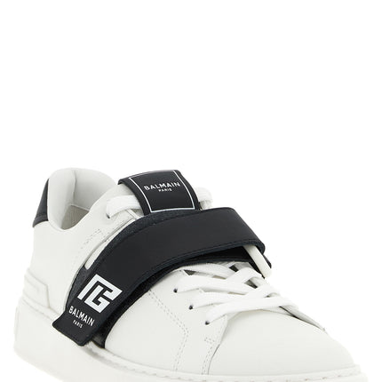 Balmain Bicolor Calfskin Low Top Sneakers