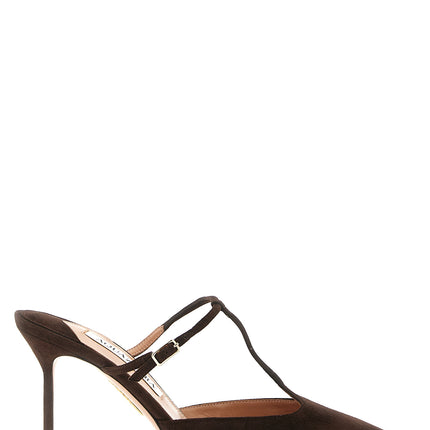 Aquazzura Brown Goatskin High Heel Pumps