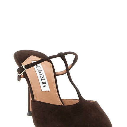 Aquazzura Brown Goatskin High Heel Pumps