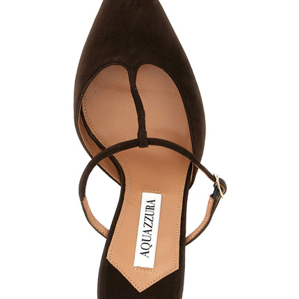 Aquazzura Brown Goatskin High Heel Pumps