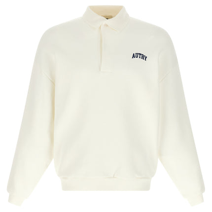 Autry White Cotton Sweatshirt