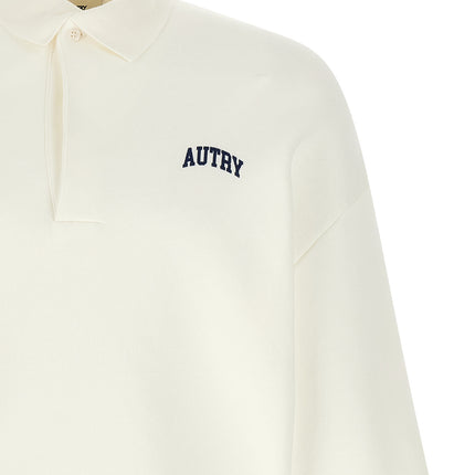 Autry White Cotton Sweatshirt