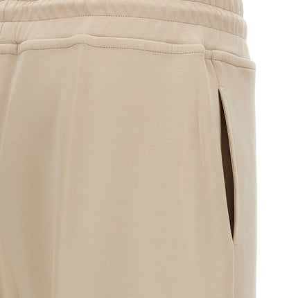MooRER Beige Cotton Joggers (Workout Pants)