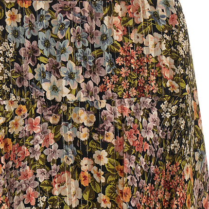 Valentino Garavani Multicolor Silk Midi Skirt