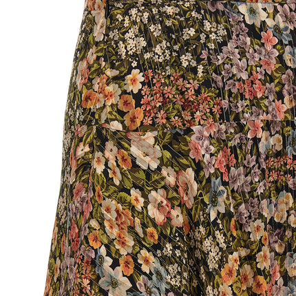 Valentino Garavani Multicolor Silk Midi Skirt