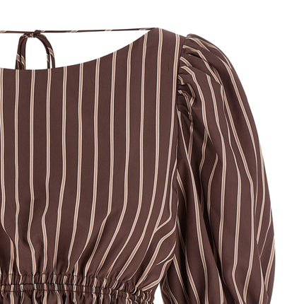 PINKO Brown Viscose Pattern Shirt