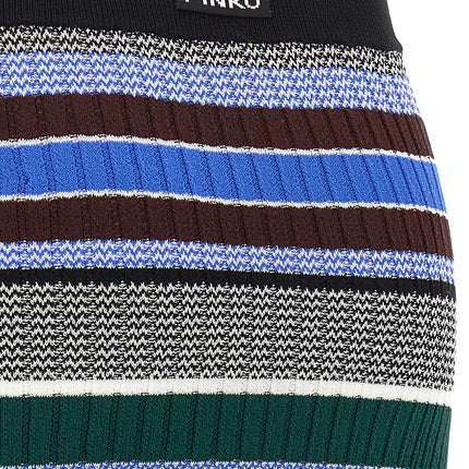 PINKO Multicolor Viscose Midi Skirt