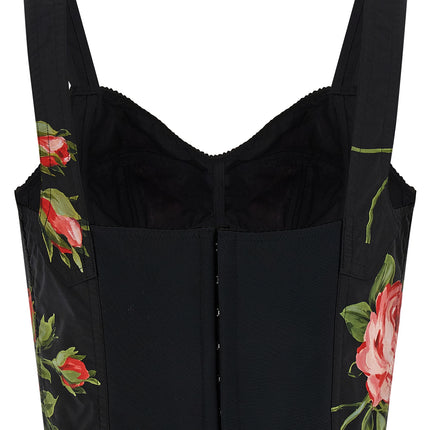 Dolce & Gabbana Black Cotton Tank Tops