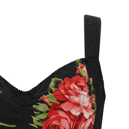 Dolce & Gabbana Black Cotton Tank Tops