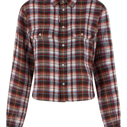 Dsquared² Multicolor Linen Blouse