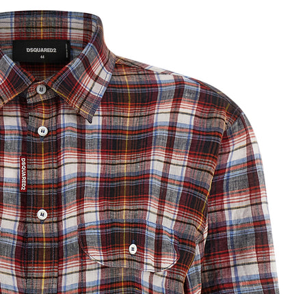 Dsquared² Multicolor Linen Blouse