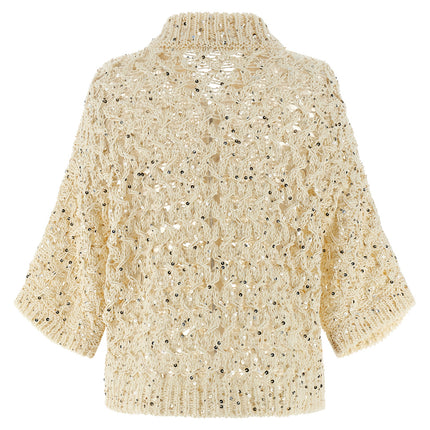 Peserico Beige Cotton Cardigan