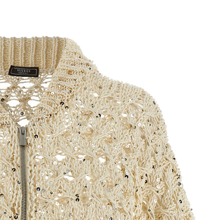Peserico Beige Cotton Cardigan