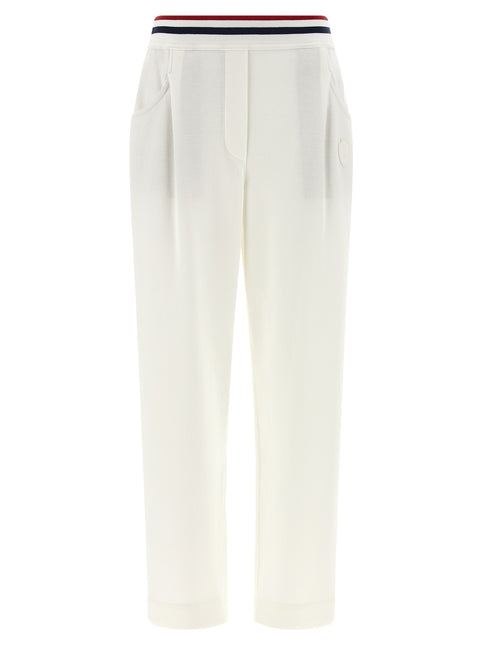 Brunello Cucinelli White Cotton Joggers (Workout Pants)