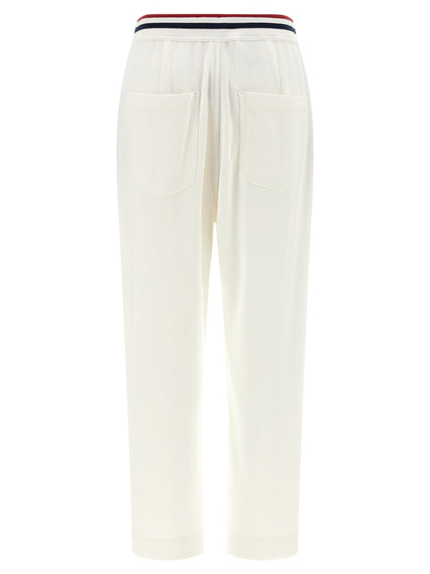 Brunello Cucinelli White Cotton Joggers (Workout Pants)