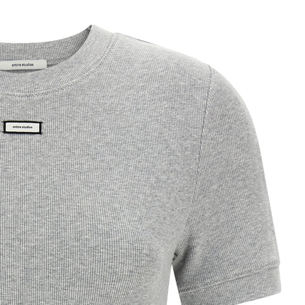 Entire Studios Gray Cotton T-Shirt