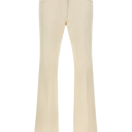 Valentino Garavani Beige Cotton Flared Jeans