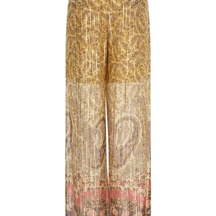 Valentino Garavani Multicolor Silk Casual Pants