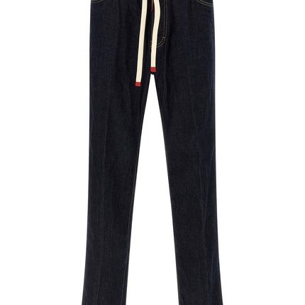 Dsquared² Blue Cotton Straight-Leg Jeans